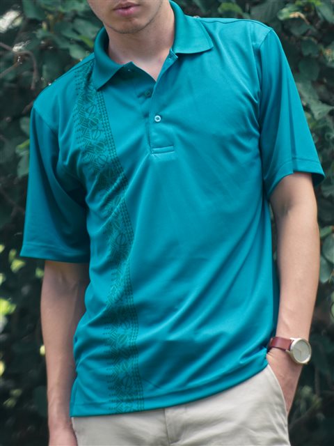 mens teal polo shirt