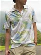 Monterey Club Dry Swing Aloha Cool Grey Men&#39;s Polo Shirt