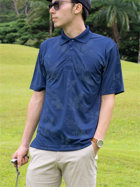 polo shirt and hat