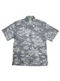 Two Palms Love Shack Navy Cotton Men&#39;s Reverse Printing Hawaiian Shirt