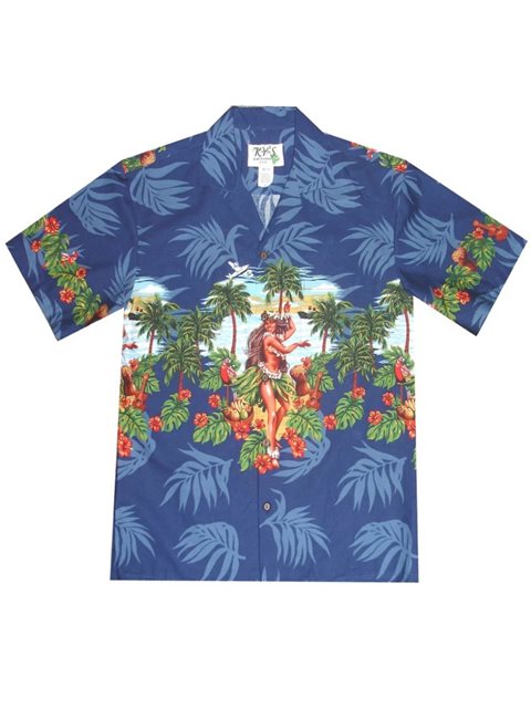 Pacific Legend Sealife Ocean Life and Marlin Fish in Ocean Apparel Hawaiian Aloha Shirt 