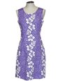 Ky&#39;s Hibiscus Lei Purple Cotton Tank Dress