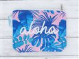 Angels by the Sea Leaf Pink Accessory Pouch
