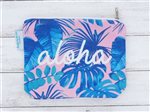 Angels by the Sea Leaf Pink Accessory Pouch