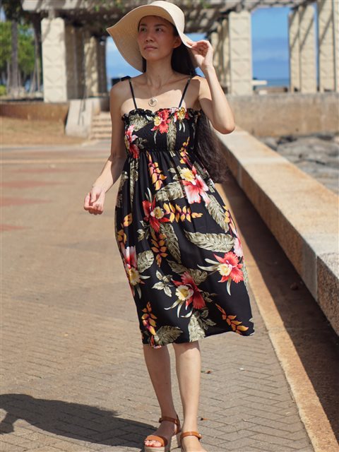 orchid color summer dress