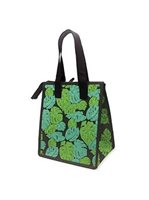 Island Heritage Monstera Black Insulated Lunch Bag