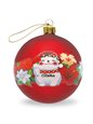 Island Heritage Holiday Lucky Cat 3 1/8&quot;in Glass Ball Ornament