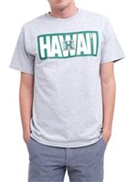 UH Hawaii H  Grey Polycotton Men's Hawaiian T-Shirt