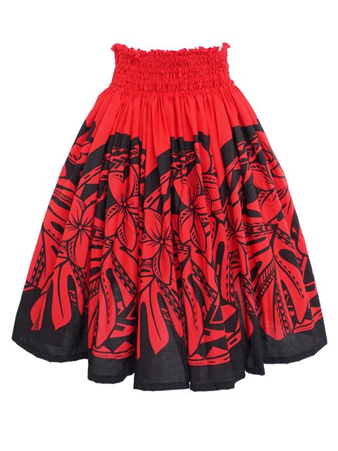 red festival skirt