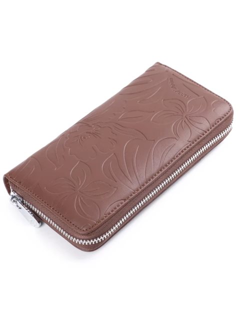 Wallet Kaylee Fern Lei Embossed Brown
