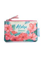 Hibiscus Bloom Woven Pouch