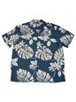 Paradise Found Tiare 19 Blue Rayon Men&#39;s Hawaiian Shirt