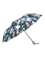 Tropical Flower Black Hawaiian Design Umbrella