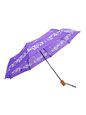 Hibiscus &amp; Fern Purple Hawaiian Design Umbrella