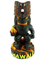KC Hawaii Lava Tiki with Fire Hawaiian Figurine