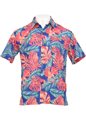 Coral of the Sea Tropic Madness Polyester Men&#39;s Hawaiian Shirt