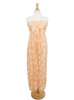 Sarong King Pineapple Bleached Apricot Wailea Long Dress