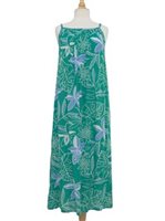 Napua Collection Honolulu ロングドレス [ウォーター リリー/グリーン/レーヨン]