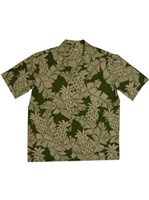 Aloha Republic Vintage Pineapple Green Cotton Men's Hawaiian Shirt