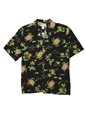 Two Palms Turtle Black Rayon Men&#39;s Hawaiian Shirt