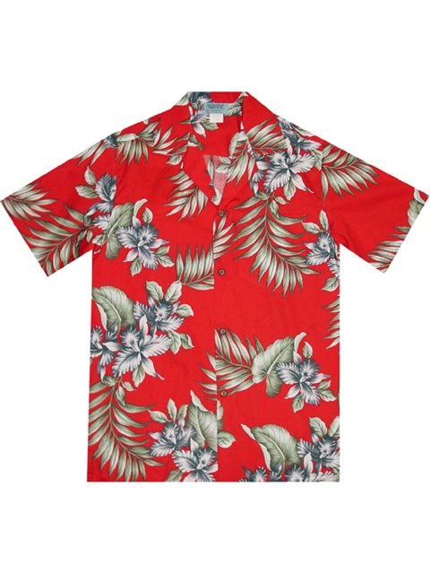Aloha Republic メンズ アロハシャツ [プレミアムオーキッド