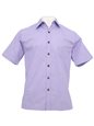 Anuenue Monstera Lavender Poly Cotton Men&#39;s Hawaiian Shirt