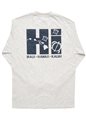 Hi Honu Gray Cotton Men&#39;s Hawaiian Long Sleeve T-Shirt