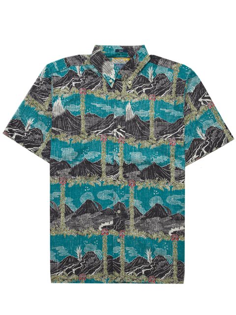 Reyn Spooner / BD アロハシャツ M 地図柄 Hawaii Reyn Spooner / BD アロハシャツ M 地図柄 Hawaii