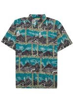 Reyn Spooner メンズ アロハシャツ  クラシックフィット [ハワイボルケーノ国立公園/ビスケイ ベイ]