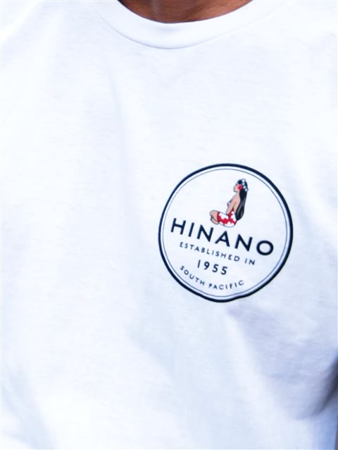 Hinano Tahiti メンズTシャツ [オカ ティー/ホワイト]