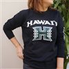 【Aloha Outlet限定】 UH ハワイ大学 長袖Tシャツ [UH マノアアスレチック/ブラック]