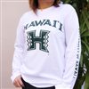 【Aloha Outlet限定】 UH ハワイ大学 長袖Tシャツ [UH マノアアスレチック/ホワイト]