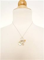 Splendid Iris Vintage White&Silver Aloha Pineapple Necklace