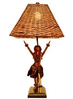 Kuulei "My Flower" Hula Kahiko Statue Lamp