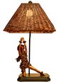 Kila Kila &quot;Strength&quot; Hula Kahiko Statue Lamp