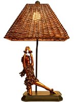 Kila Kila "Strength" Hula Kahiko Statue Lamp