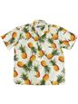 Waimea Casuals Tropical Gold Cream Cotton Men&#39;s Hawaiian Shirt