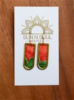SUN N SOUL - Boutique - U Bar Lehua Hawaiian Fabric Earring