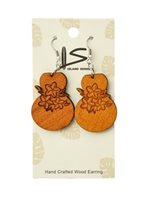 J K W LLC Ipu Wood Earrings
