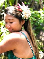 SUN N SOUL - Boutique - Triangle Dangles Kapa Hawaiian Fabric Earring