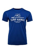 Surf Hawaii Blue Polyester Unisex Hawaiian Sun Protection Dry-Fit T-Shirt