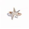 Vanessa Pack Silver &amp; K14 Gold Filled Gold Starfish Ring