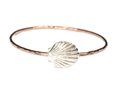 Vanessa Pack Silver &amp; K14 Gold Filled Gold Shell Bangle