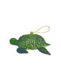 Island Heritage Honu - Green Glass Lace Ornament