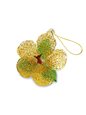 Island Heritage Hibiscus - Yellow Glass Lace Ornament