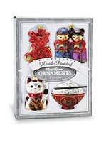 Island Heritage Asian Hand-Painted Mini Glass Collectible Ornament Set