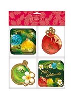 Island Heritage Ornaments of The Islands Holiday Gift Tag 12-pack