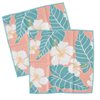 Kalama Collection Hibiscus Hawaiian Poly Microfiber Dish Cloth 2 piece Set 12&quot;x 12&quot;