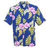 Two Palms Monstera Navy Rayon Men&#39;s Hawaiian Shirt