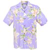 Two Palms Retro Orchid Purple Rayon Men&#39;s Hawaiian Shirt
